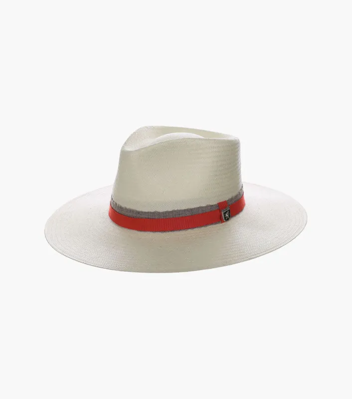 HARLOW FEDORA Toyo Pinch Front Hat made by Stacy Adams