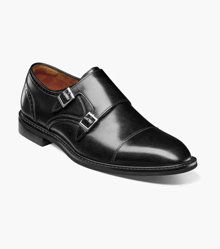 BOSWELL Cap Toe Double Monk Strap made by Stacy Adams