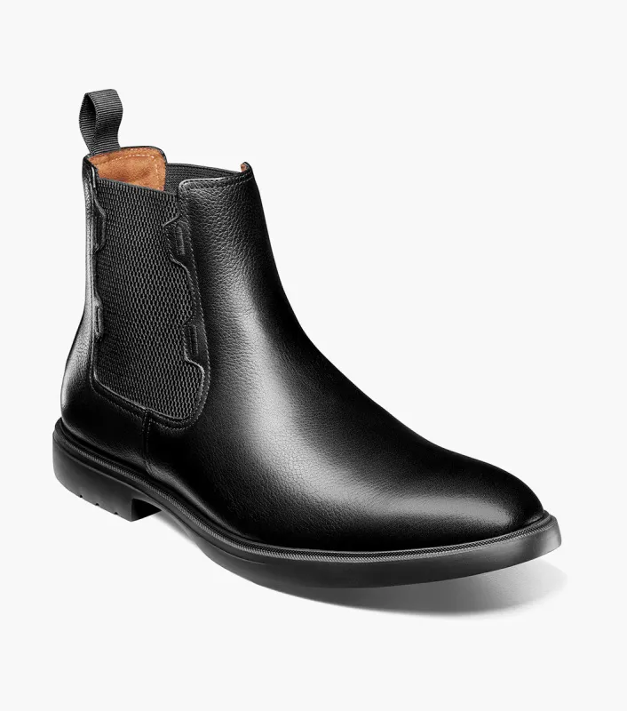 TOWNSEND Plain Toe Chelsea Boot made by Stacy Adams