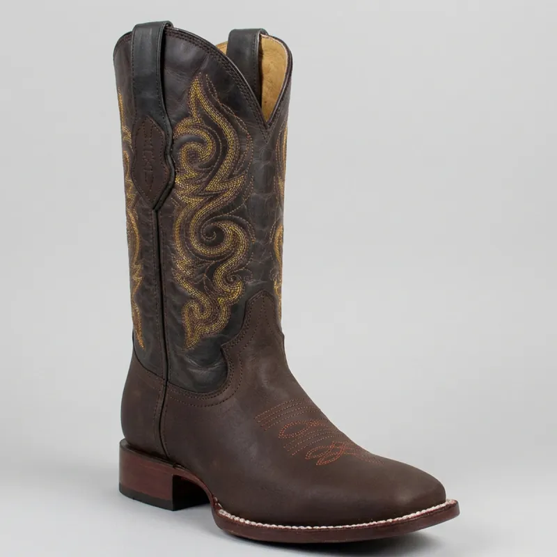 Men's Quincy Boots Wide Cowboy Boots Square Toe made by Alberto Nardoni