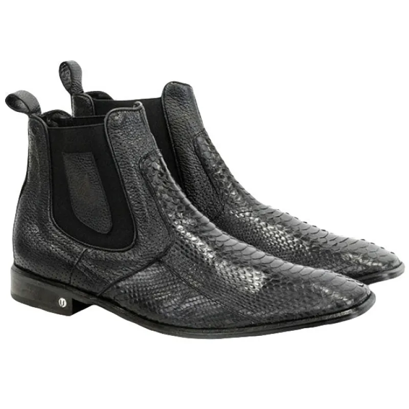 Vestigium Python Chelsea Boots Black made by Alberto Nardoni
