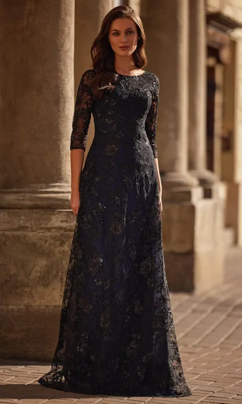 La Femme 30825 Beaded Bodice Evening Gown made by La Femme