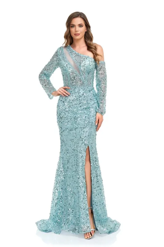 High Couture NR2278 Long Formal Sequin Evening Dress made by Alberto Nardoni