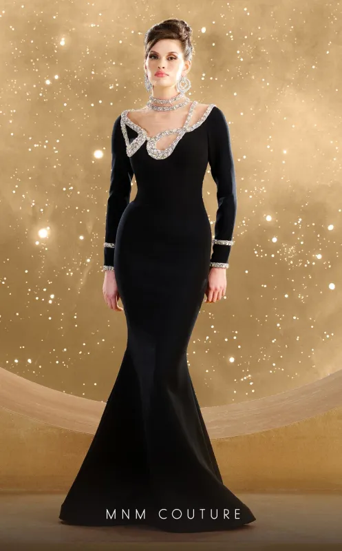Fouad Sarkis F02852 Classic Evening Dress made by MNM Couture