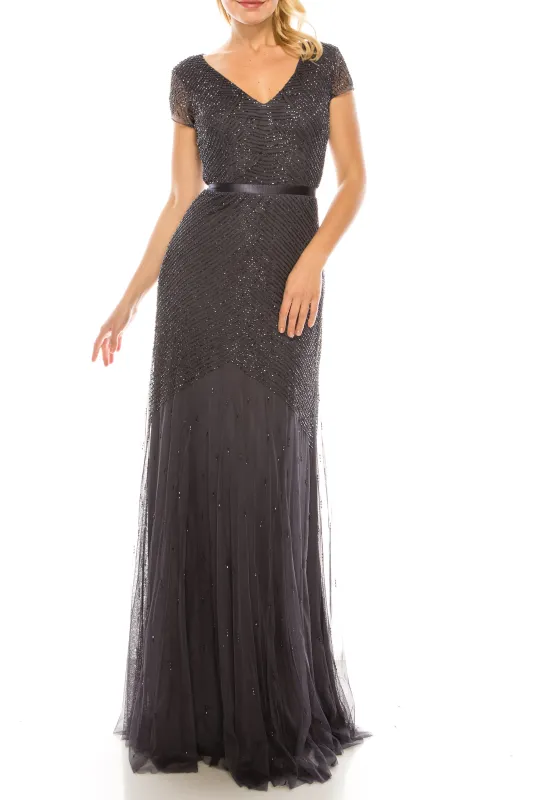 Adrianna Papell Beaded Sheath Evening Dress made by Adrianna Papell