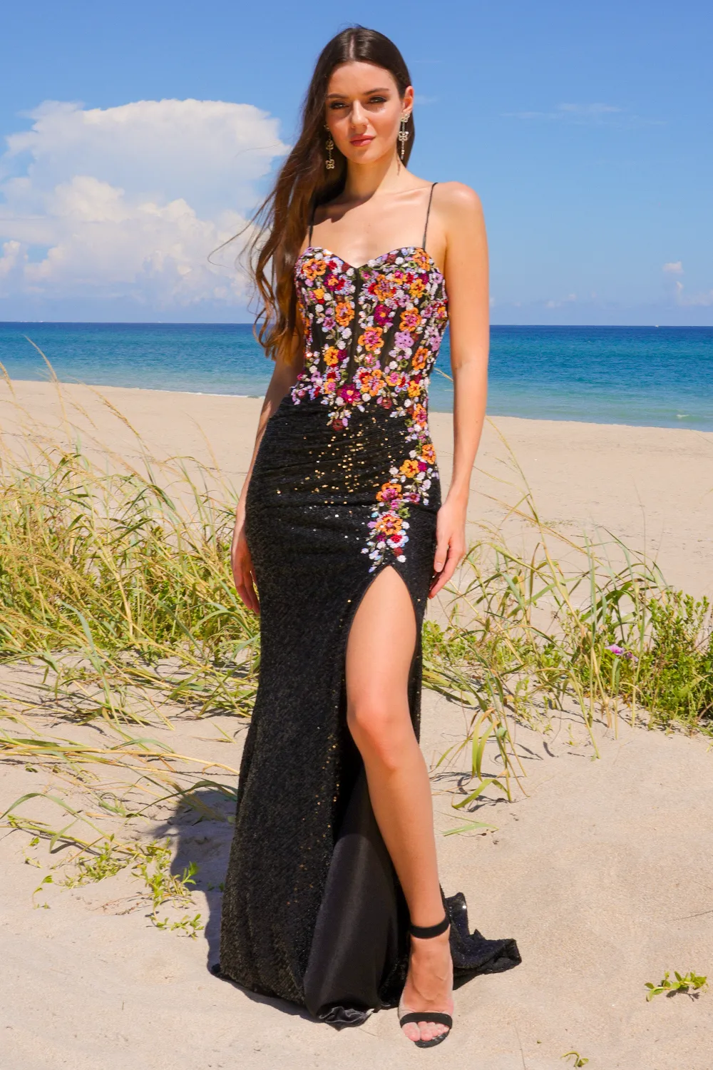 Amelia Couture 7061 Strapless Sequined Prom Evening Gown Formal Long Dress sold by Alberto Nardoni product image thumbnail 4
