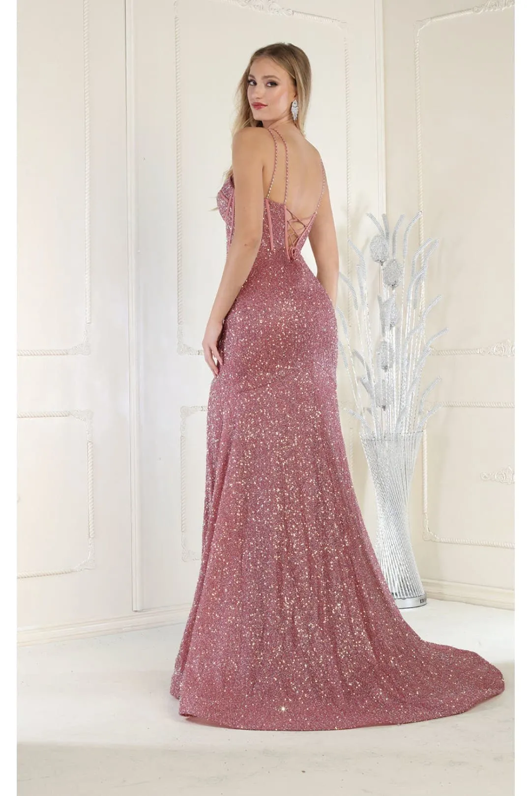 Royal Queen RQ7981 Embellished Corset Back Prom Gown sold by Alberto Nardoni product image thumbnail 5