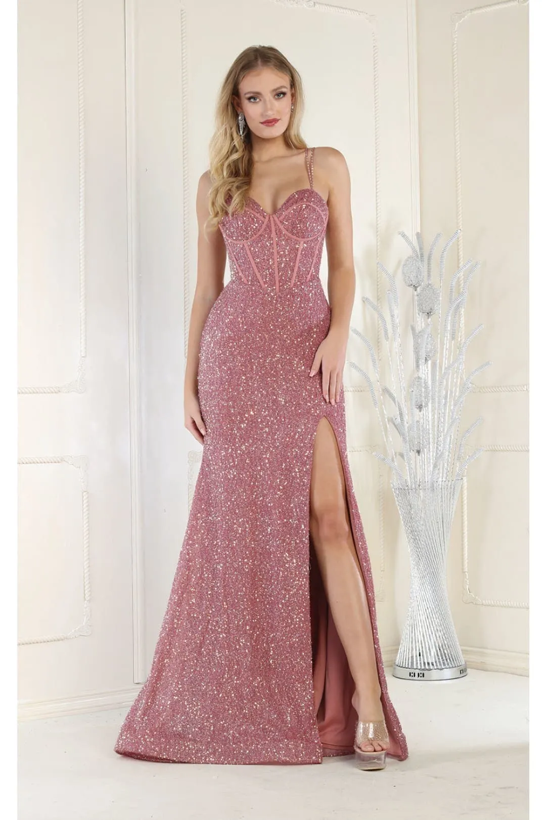 Royal Queen RQ7981 Embellished Corset Back Prom Gown sold by Alberto Nardoni product image thumbnail 3