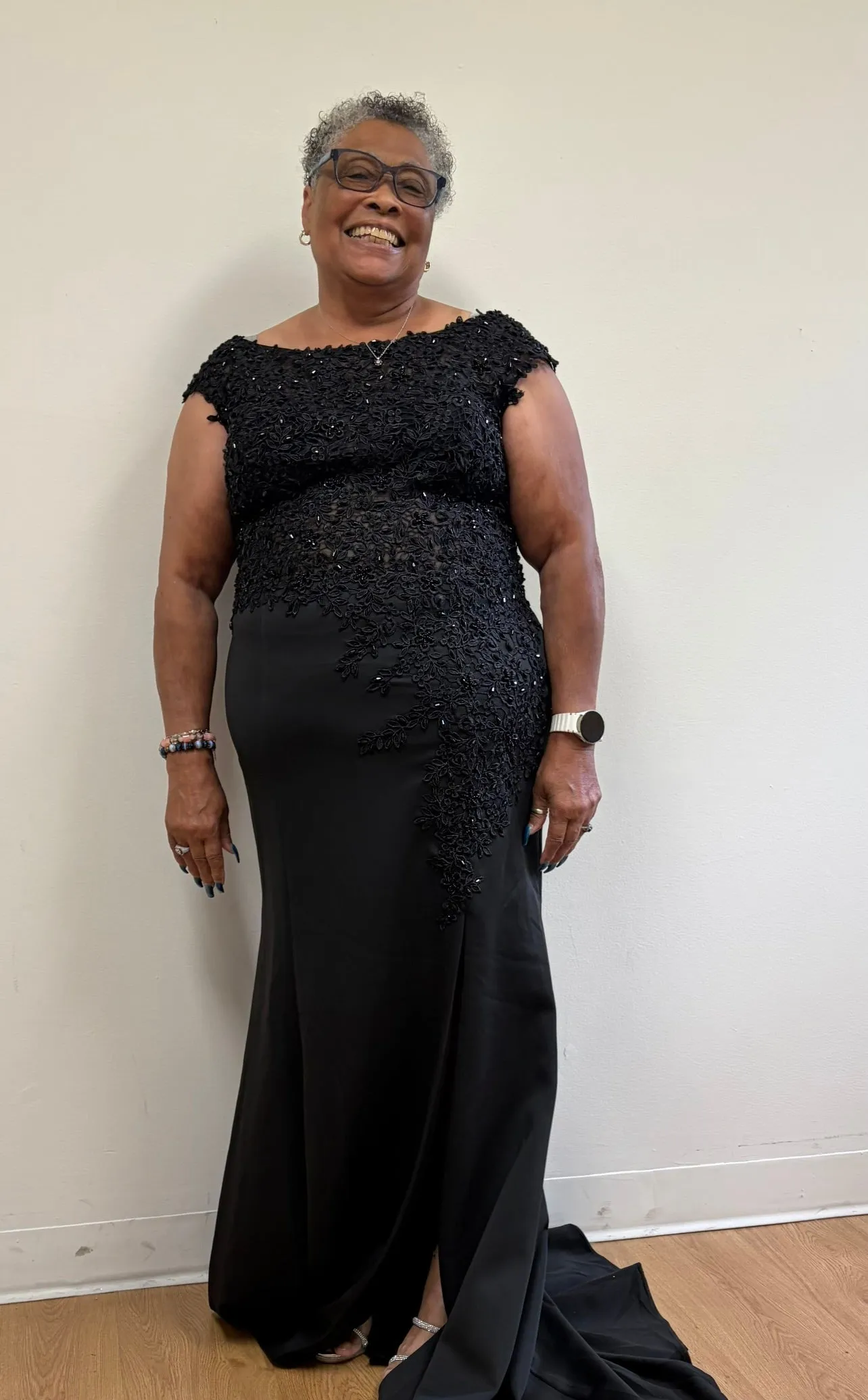 Black Quinceanera Mom Dresses Mother of the Quince Gowns Lenovia 8343 sold by Alberto Nardoni product image thumbnail 5
