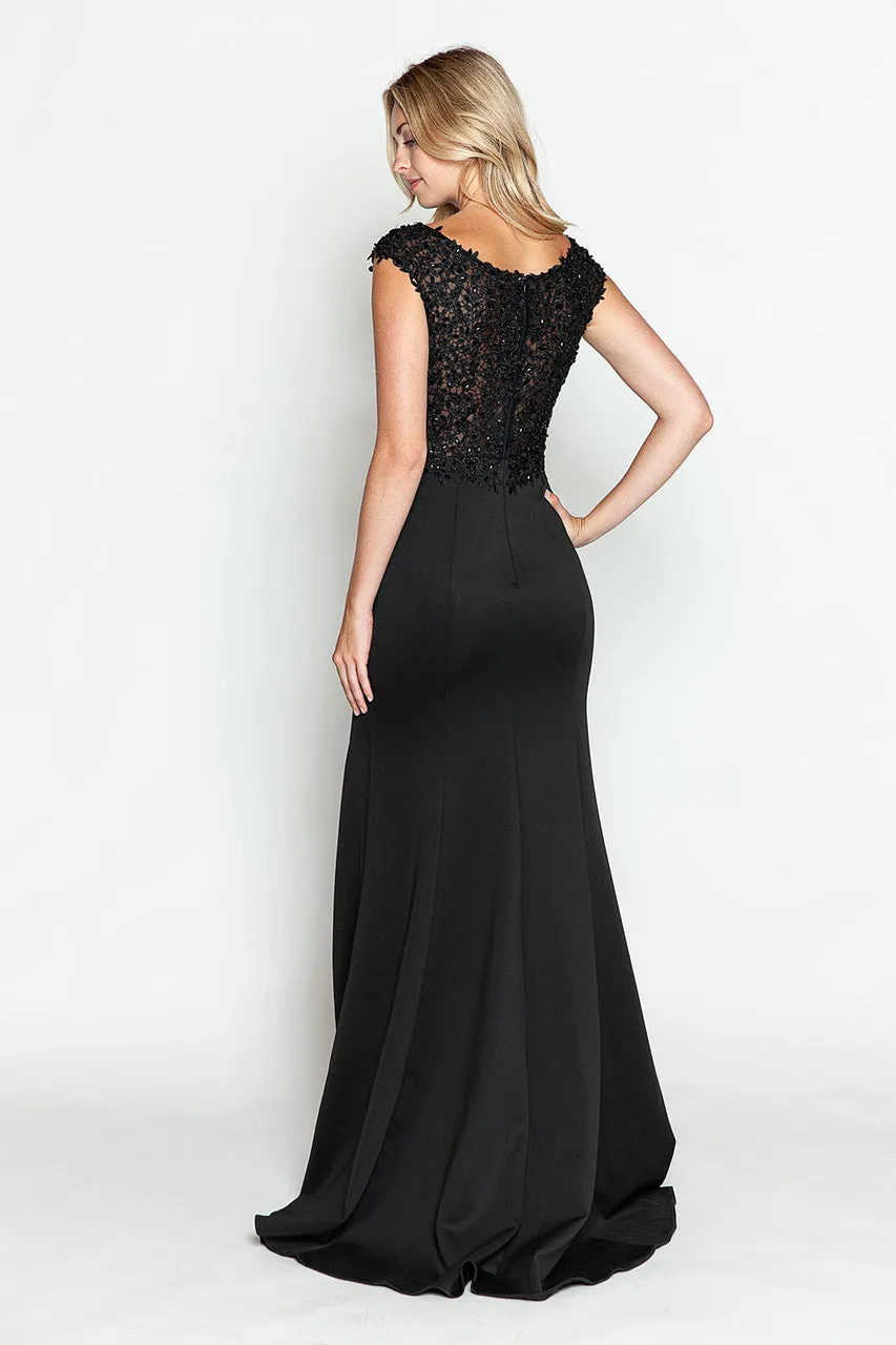 Black Quinceanera Mom Dresses Mother of the Quince Gowns Lenovia 8343 sold by Alberto Nardoni product image thumbnail 2