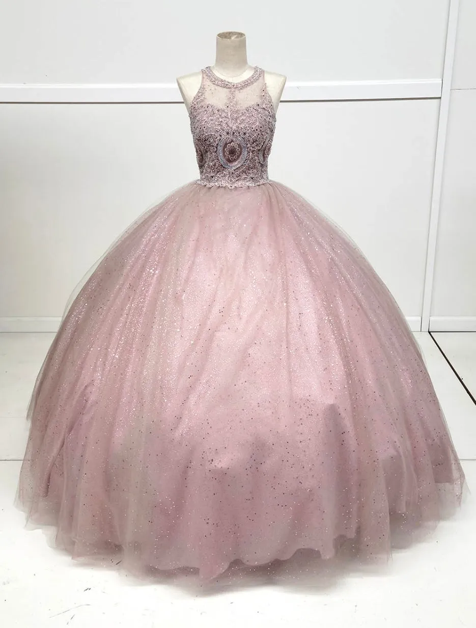 Chicas YG5014 Glitter Formal Wine BallDress Illusion Floor-Length Tulle Dress sold by Alberto Nardoni