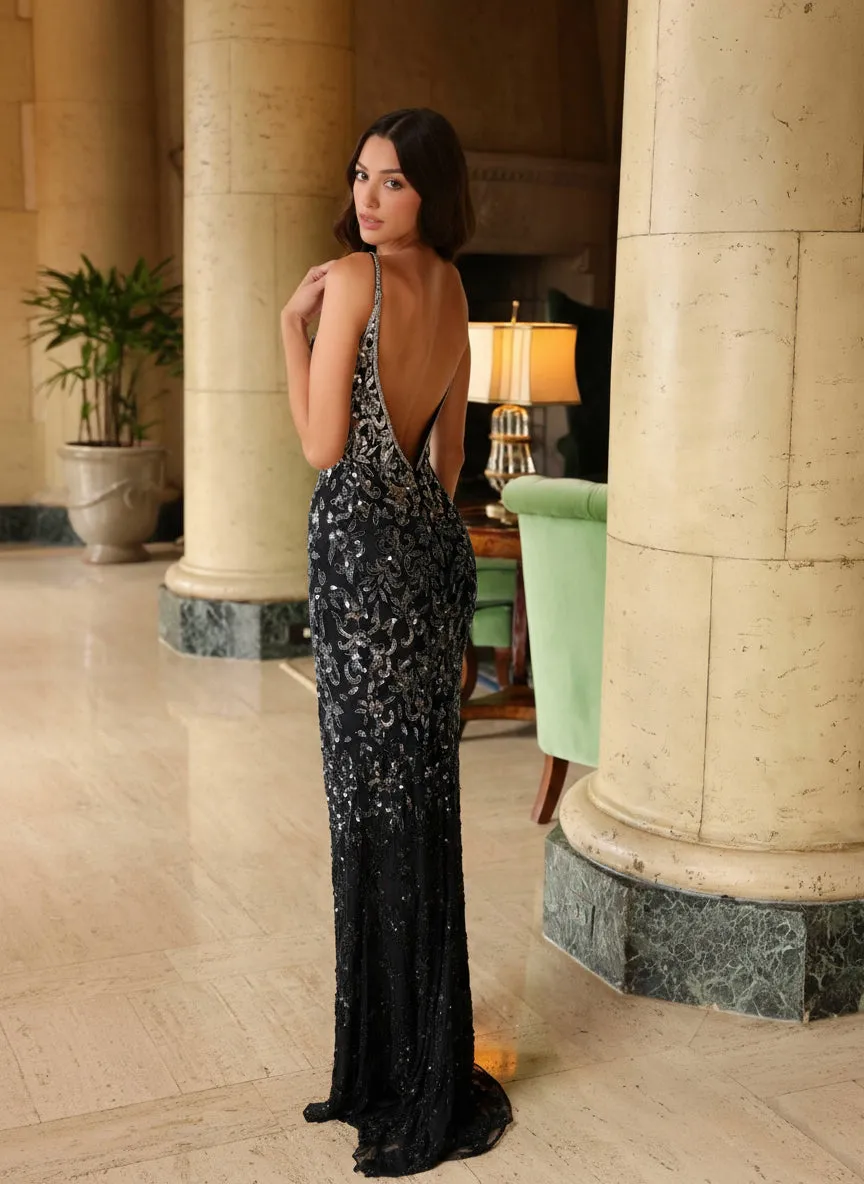 Primavera Couture 4150 - Beaded Sequin Prom Dress sold by Alberto Nardoni product image thumbnail 2