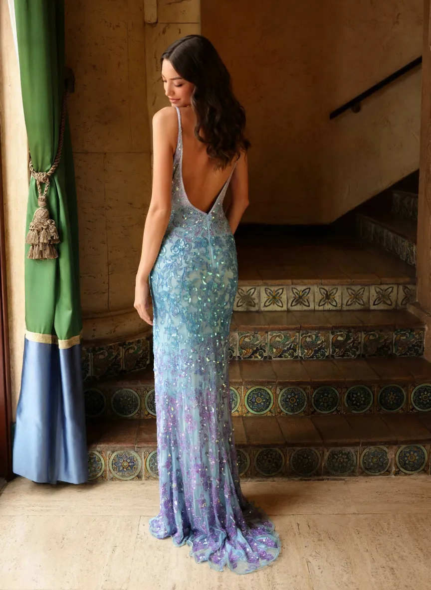 Primavera Couture 4150 - Beaded Sequin Prom Dress sold by Alberto Nardoni product image thumbnail 4