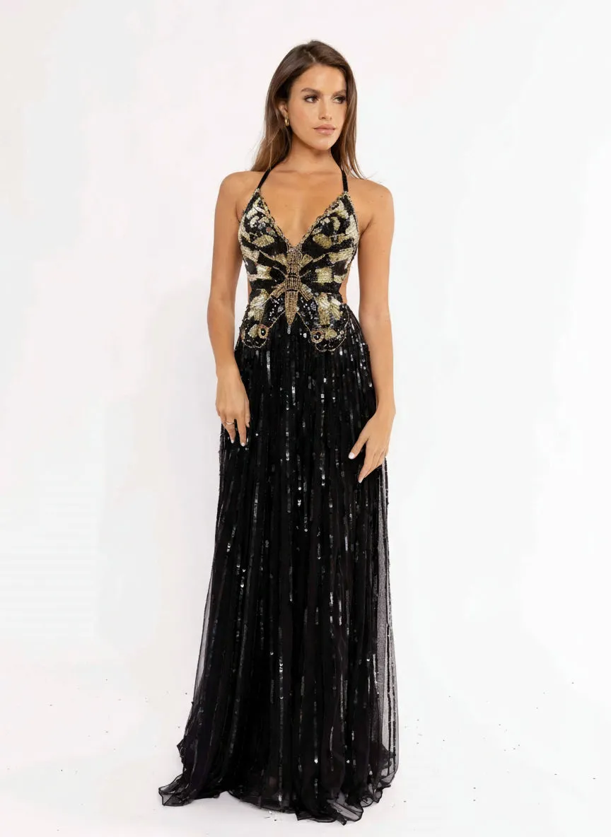 Primavera Couture 3957 - Sequin Beaded Evening Gown sold by Alberto Nardoni product image thumbnail 3
