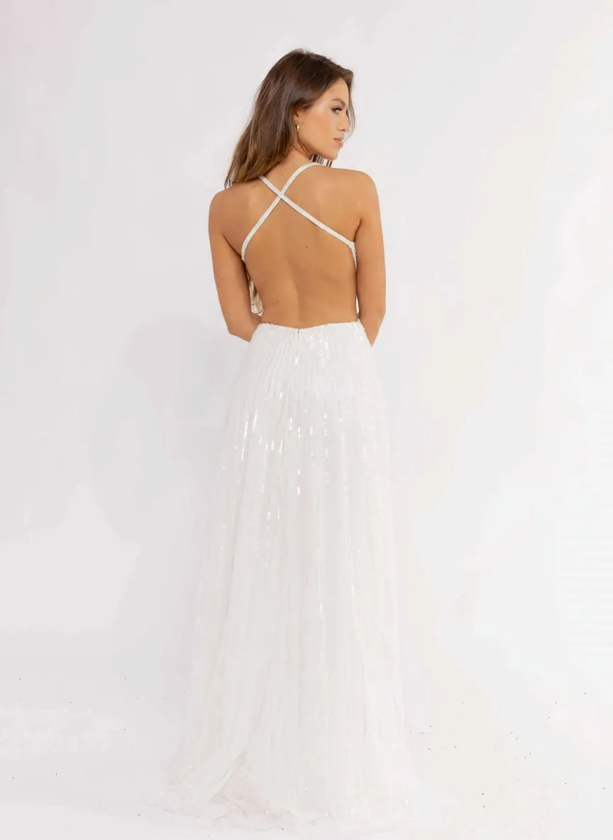 Primavera Couture 3957 - Sequin Beaded Evening Gown sold by Alberto Nardoni product image thumbnail 5