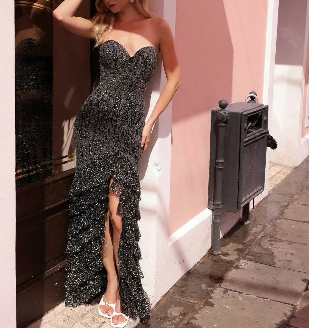 Primavera Couture 4128 - Sequin Beaded Evening Gown sold by Alberto Nardoni product image thumbnail 3