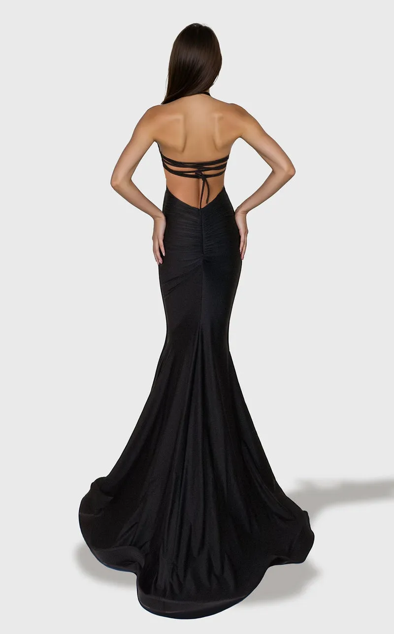 Jessica Angel JA2765 Off-Shoulder Sweetheart Mermaid Ruched Prom Satin Dress sold by Alberto Nardoni product image thumbnail 2