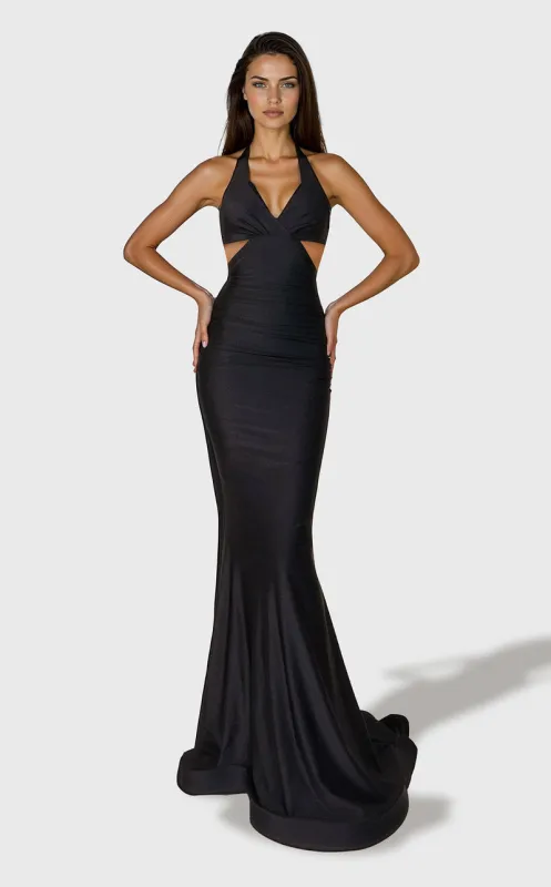 Jessica Angel JA2765 Off-Shoulder Sweetheart Mermaid Ruched Prom Satin Dress made by Alberto Nardoni