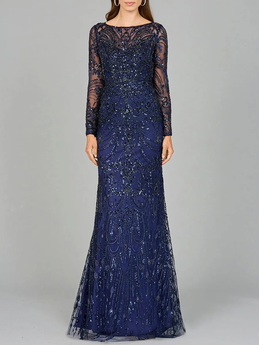 Long Sleeve Lace Gown sold by Alberto Nardoni product image thumbnail 5