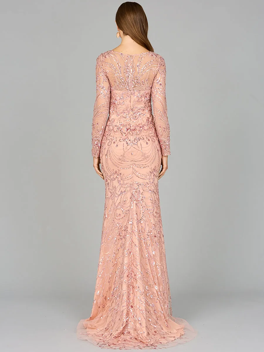 Long Sleeve Lace Gown sold by Alberto Nardoni product image thumbnail 2