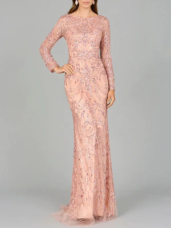 Long Sleeve Lace Gown made by Alberto Nardoni