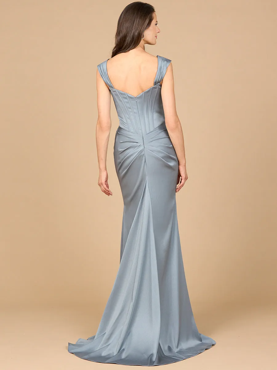 Lara 28915 Sleeveless Corset Prom Gown Long Simple Formal Evening Dress sold by Alberto Nardoni product image thumbnail 2
