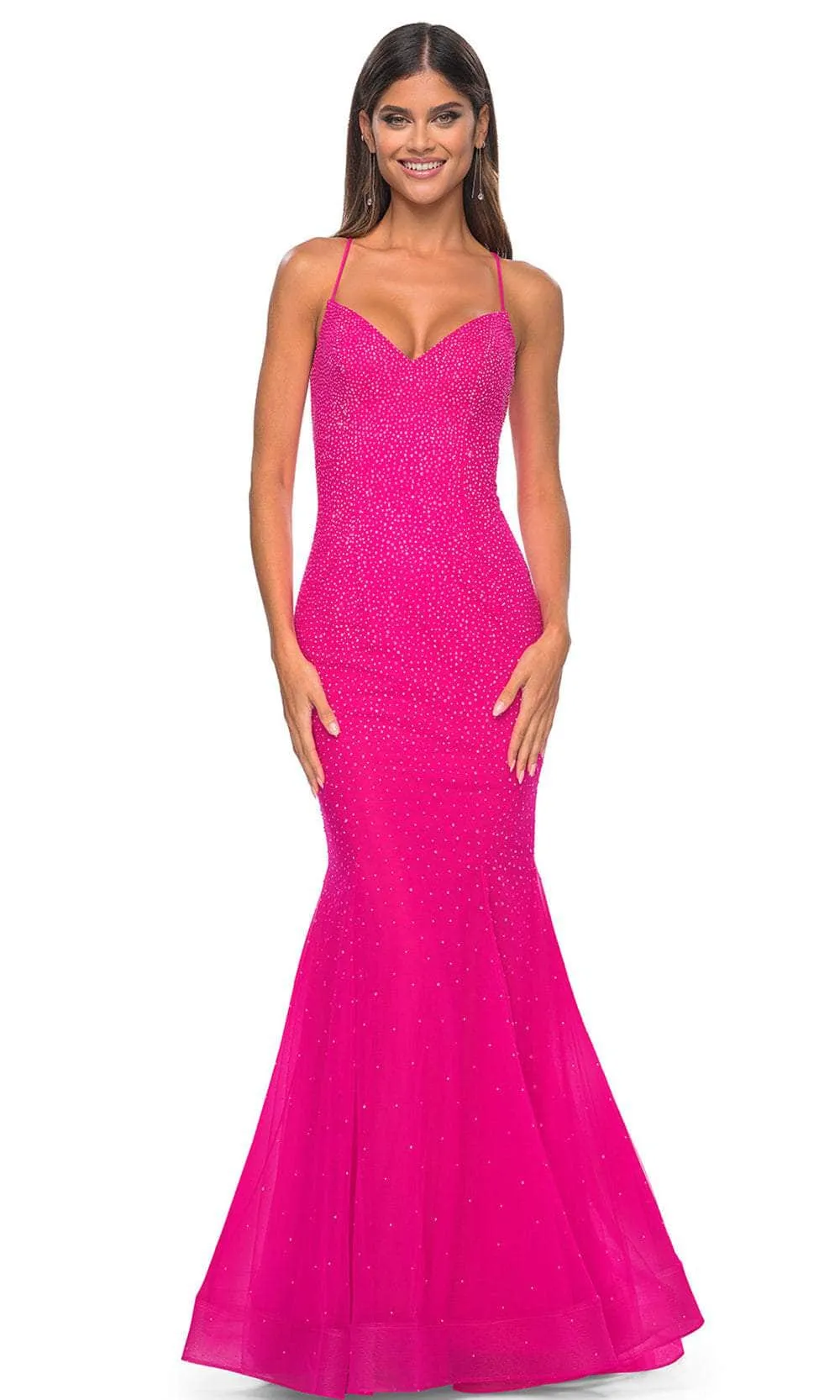 La Femme 32273 Embellished V-Neck Prom Dress sold by Alberto Nardoni