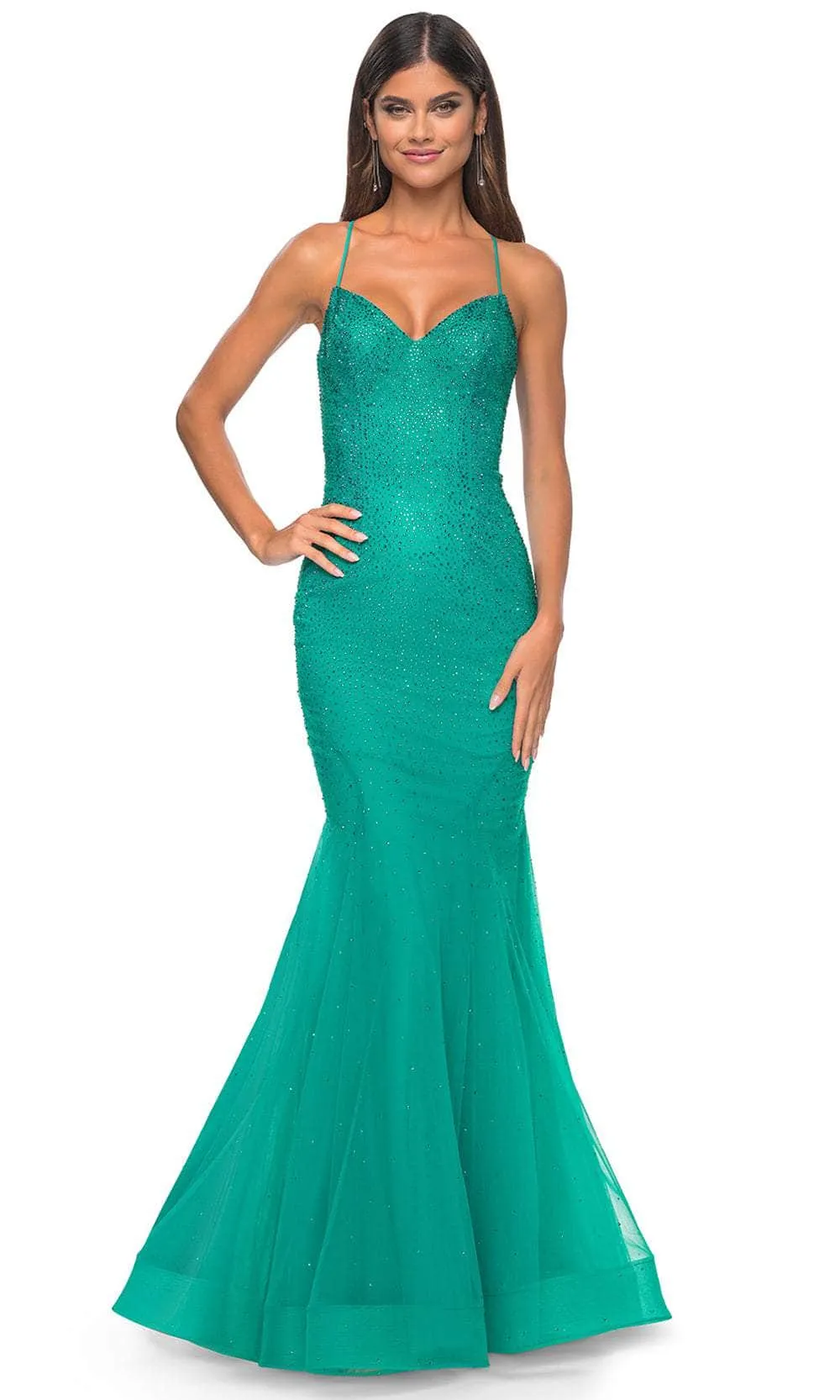 La Femme 32273 Embellished V-Neck Prom Dress sold by Alberto Nardoni product image thumbnail 5