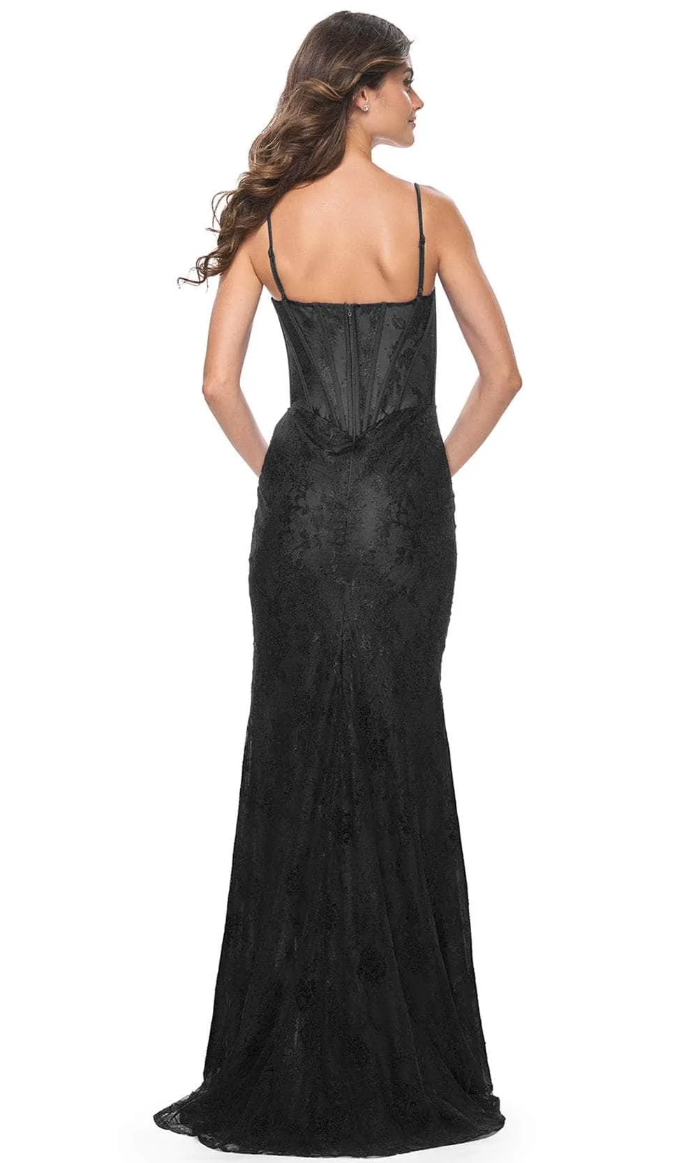 La Femme 32231 Sheer Lace Bodice Prom Dress sold by Alberto Nardoni product image thumbnail 3