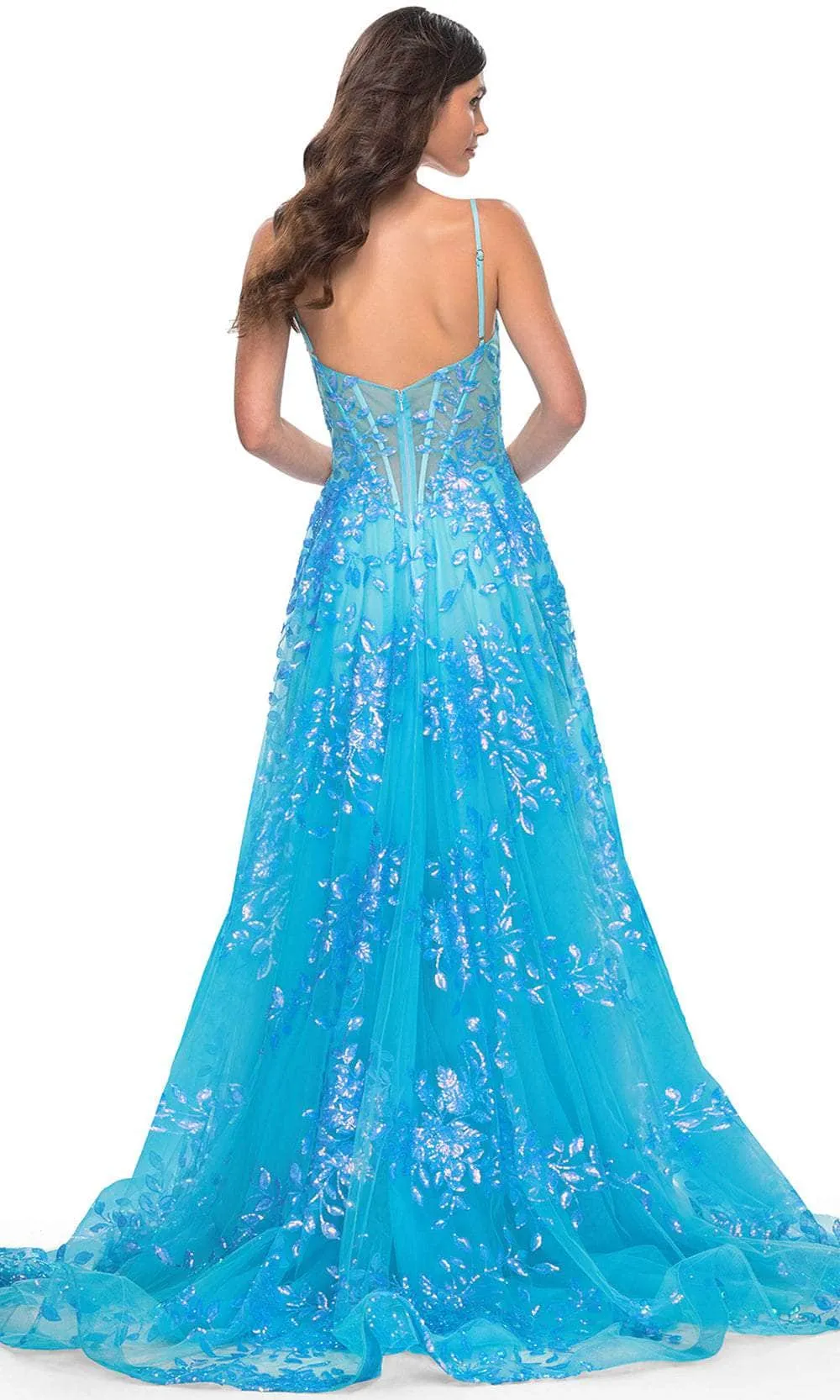 La Femme 32223 Sequin Lace Prom Dress sold by Alberto Nardoni product image thumbnail 2