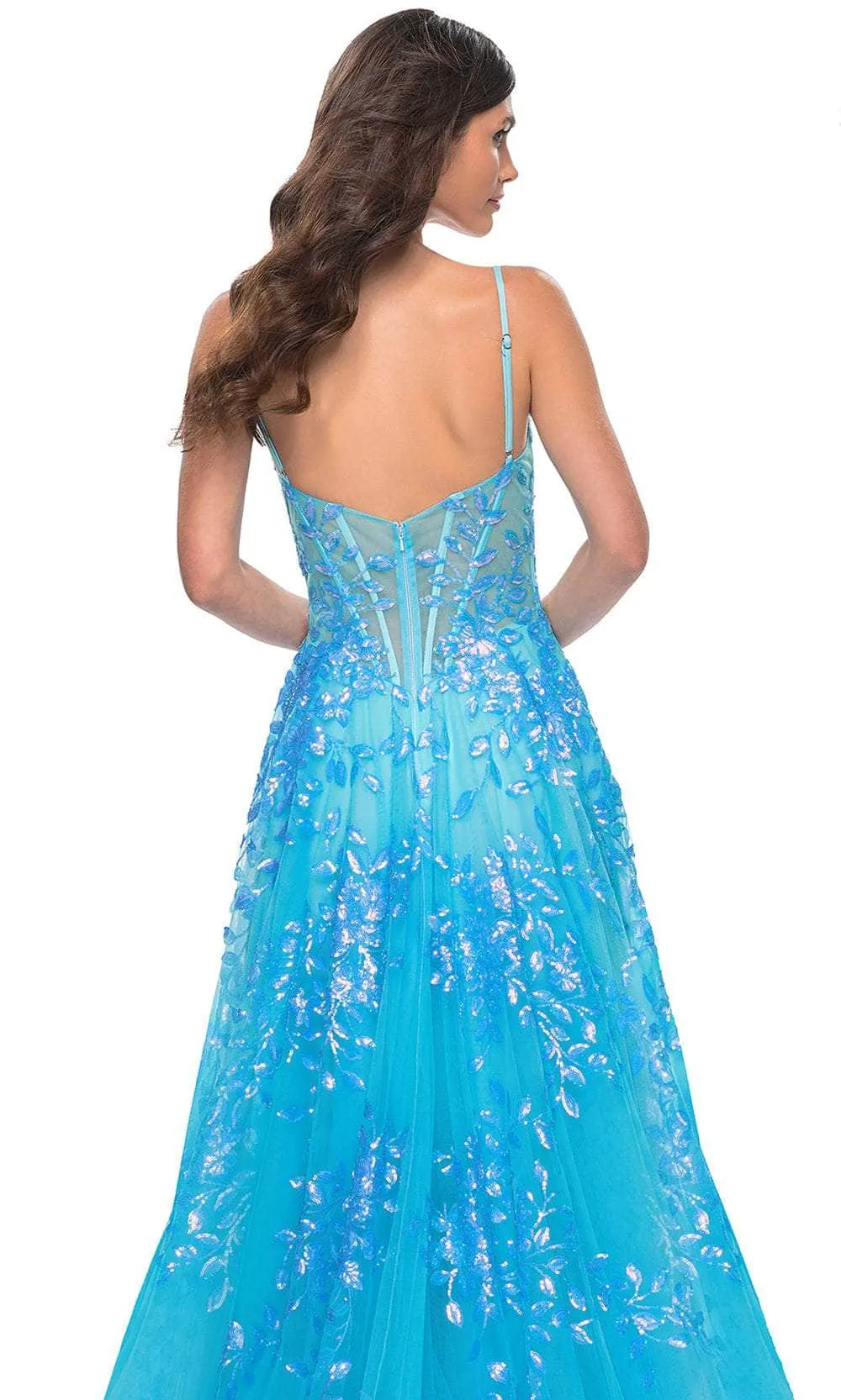 La Femme 32223 Sequin Lace Prom Dress sold by Alberto Nardoni product image thumbnail 4