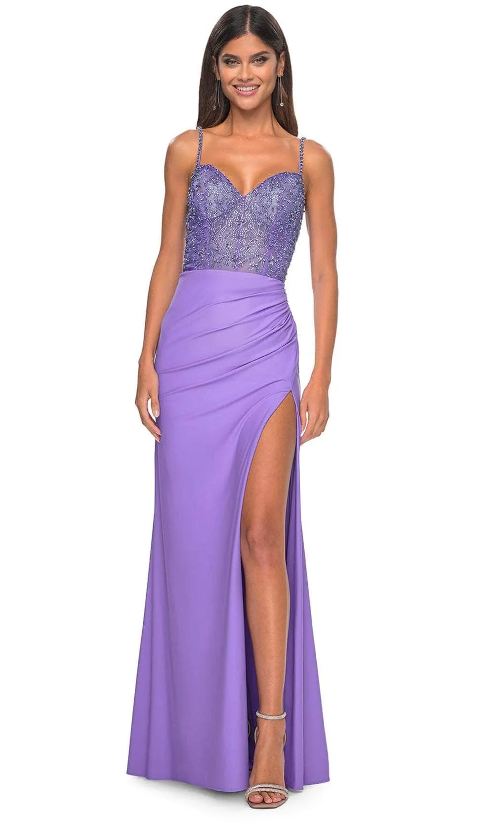 La Femme 32089 Beaded Bodice Prom Dress sold by Alberto Nardoni product image thumbnail 4