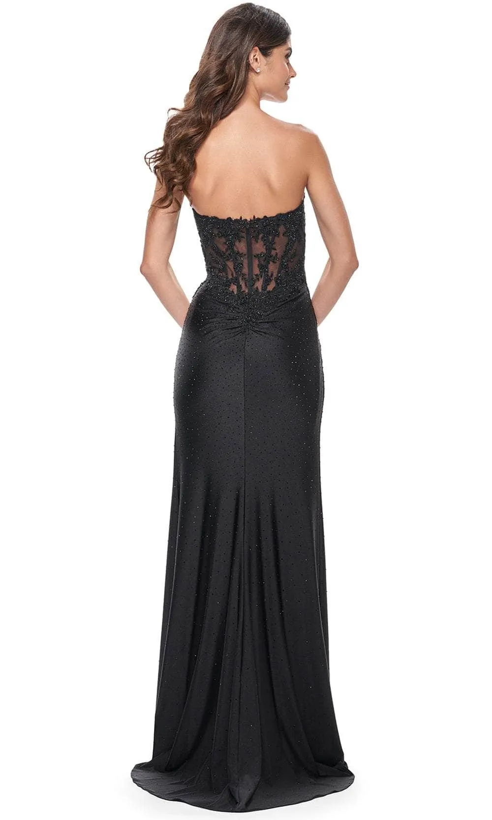 La Femme 32011 Rhinestone Jersey Prom Dress sold by Alberto Nardoni product image thumbnail 2