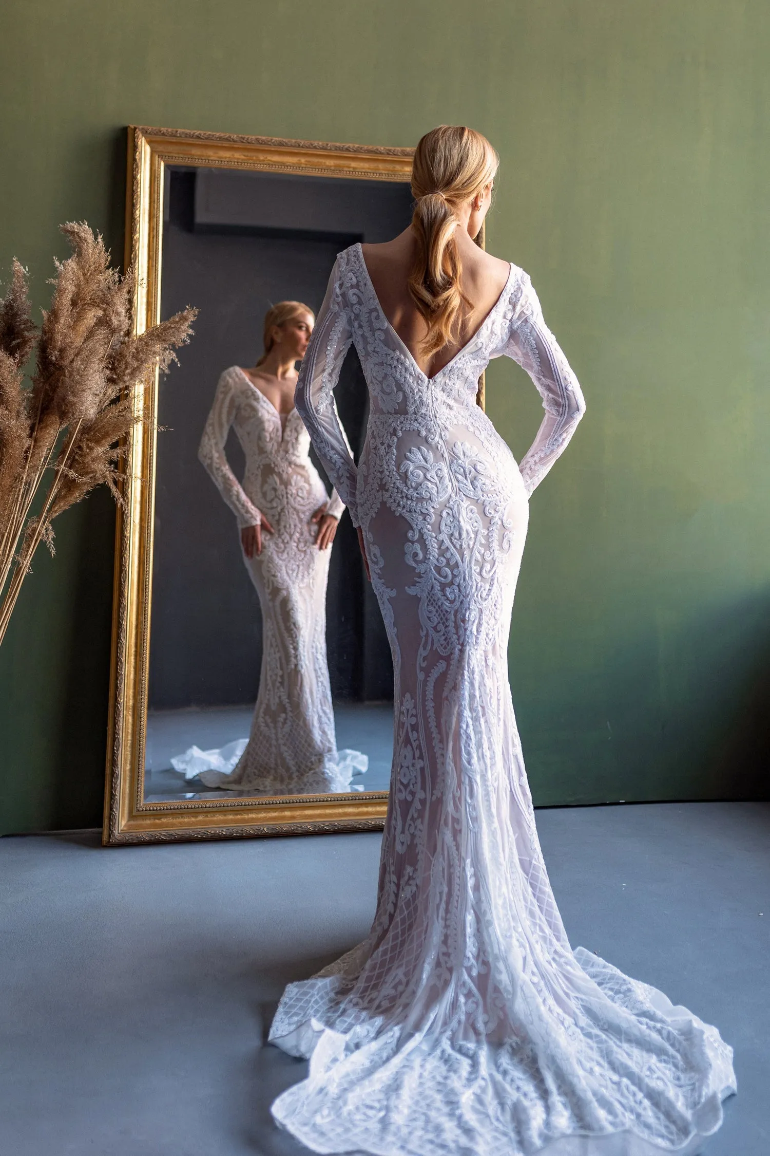 Tina Holly BB021 Wedding Prom Mermaid Evening Sequin Dress sold by Alberto Nardoni product image thumbnail 2