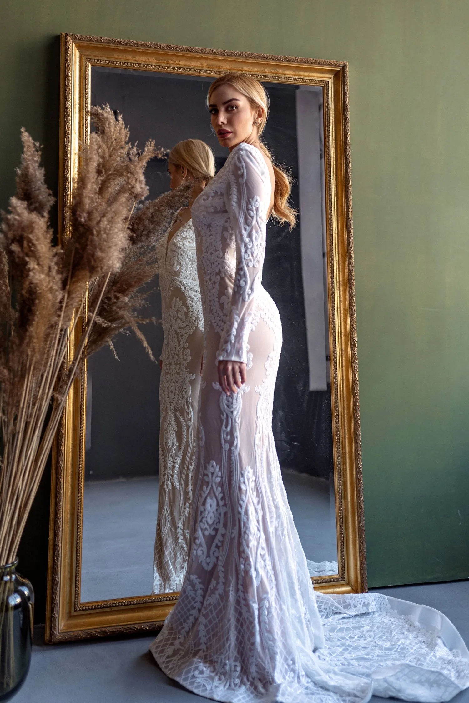 Tina Holly BB021 Wedding Prom Mermaid Evening Sequin Dress sold by Alberto Nardoni product image thumbnail 4