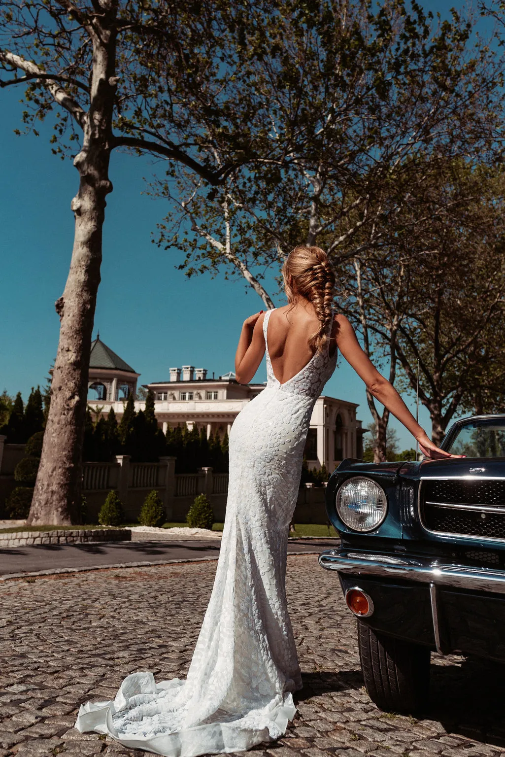 Tina Holly BB011 Wedding Mermaid Flowy Evening Sequin Dress sold by Alberto Nardoni product image thumbnail 2