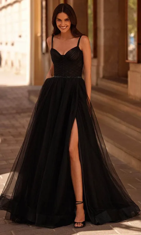 La Femme 32656 Rhinestone Tulle Sleeveless Prom Gown made by La Femme