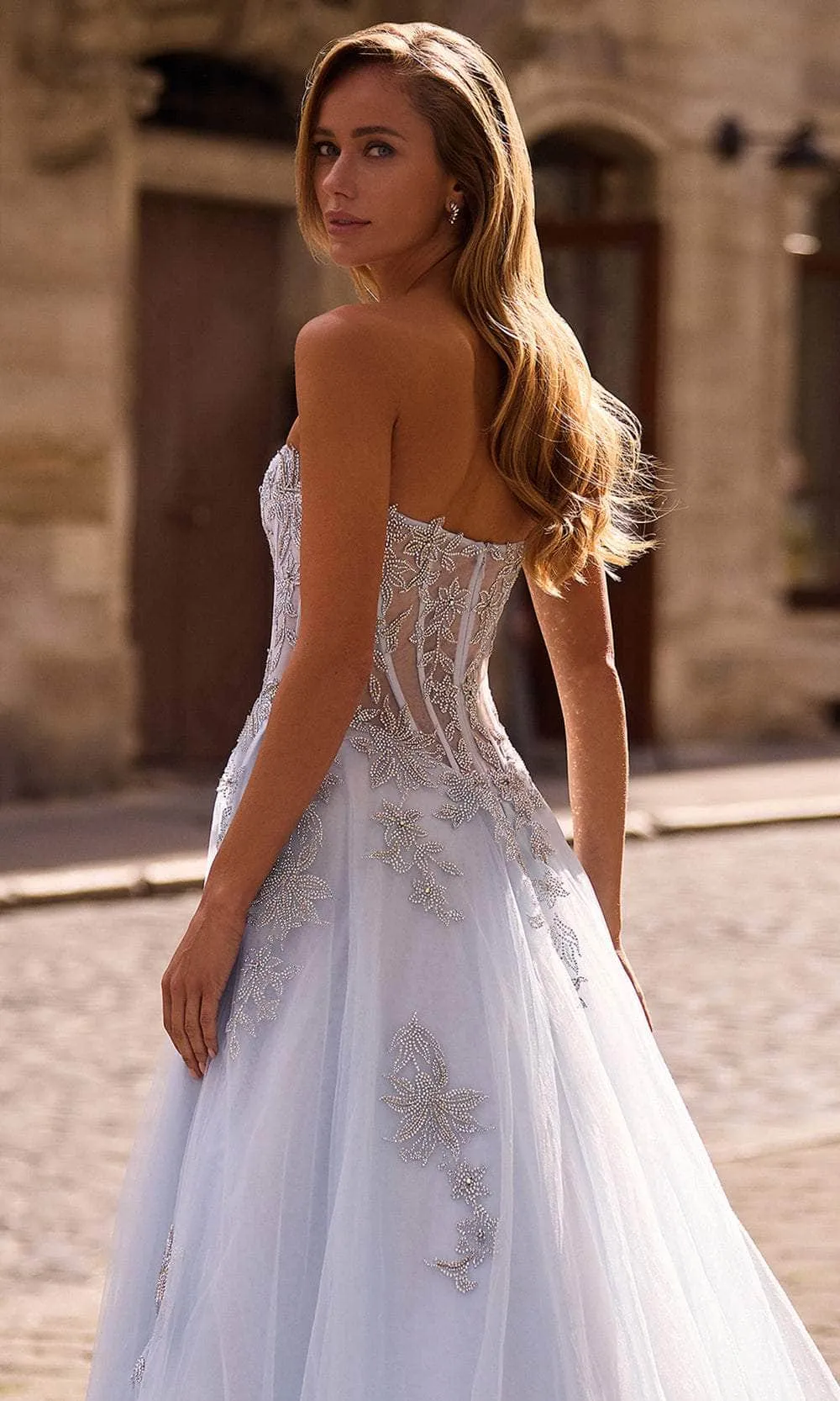 La Femme 33028 Semi Sweetheart Rhinestone Encrusted Prom Gown sold by Alberto Nardoni product image thumbnail 5