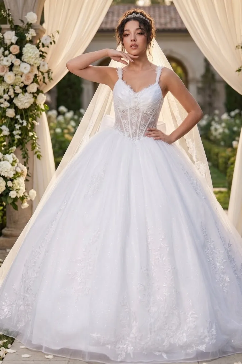 Wedding Dress V-Neck Pleated Masquerade Ball Gown By LK269 sold by Alberto Nardoni product image thumbnail 2