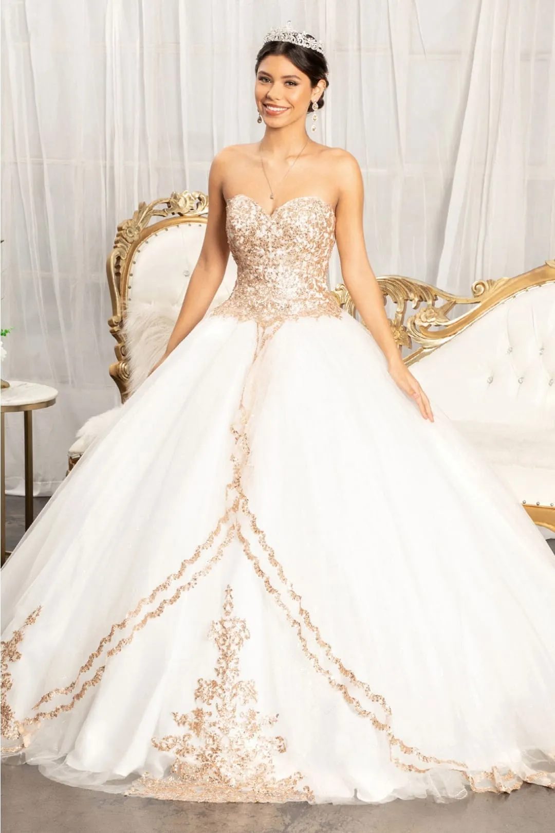 Strapless Sweetheart Ball Gown by Elizabeth KGL1973 sold by Alberto Nardoni