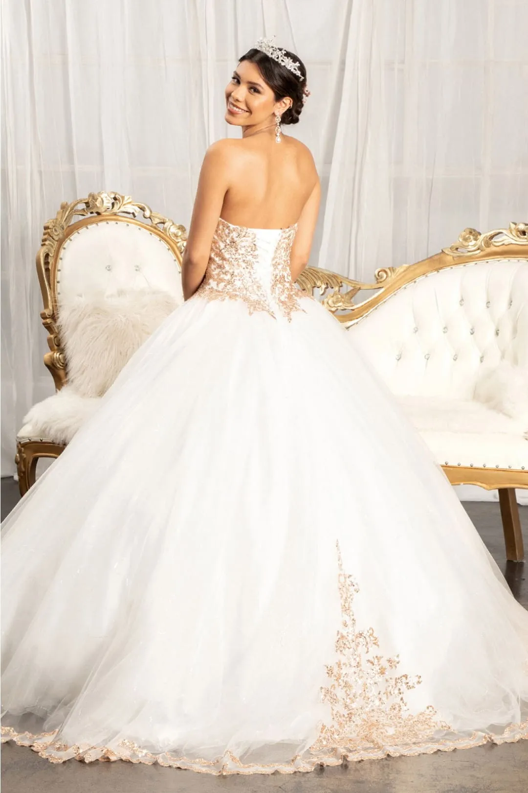 Strapless Sweetheart Ball Gown by Elizabeth KGL1973 sold by Alberto Nardoni product image thumbnail 2