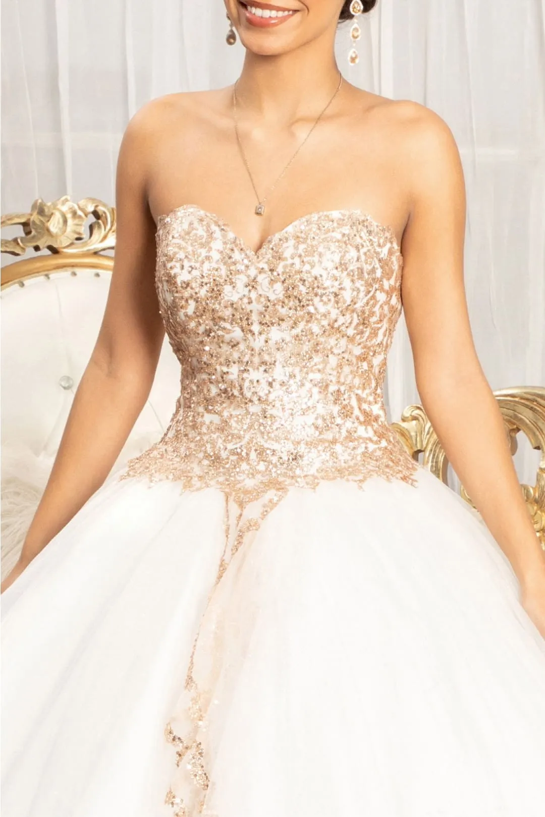 Strapless Sweetheart Ball Gown by Elizabeth KGL1973 sold by Alberto Nardoni product image thumbnail 3