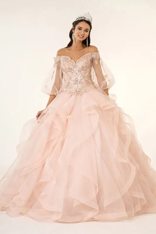Off Shoulder Ball Gown by Elizabeth KGL2601 made by Alberto Nardoni
