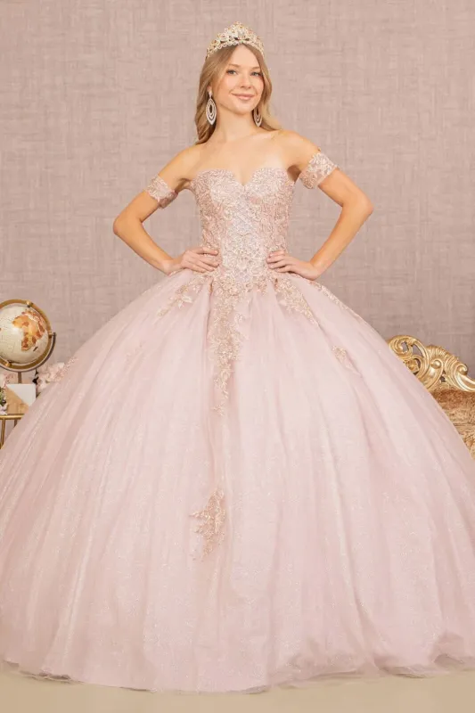 Strapless Sweetheart Glitter Ball Gown by Elizabeth KGL2604 made by Alberto Nardoni