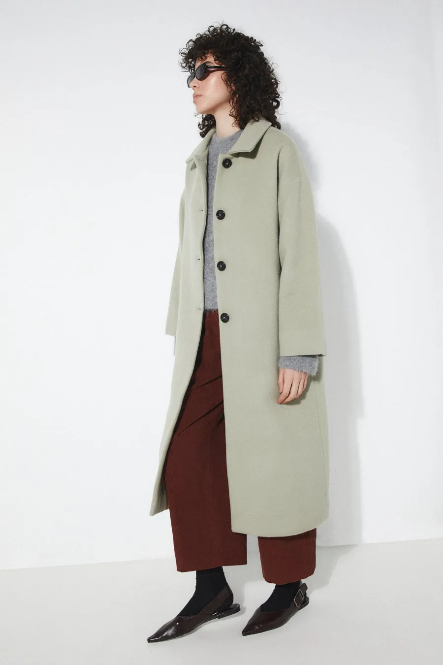 Aline Coat - Dirty Green sold by Rita Row product image thumbnail 4