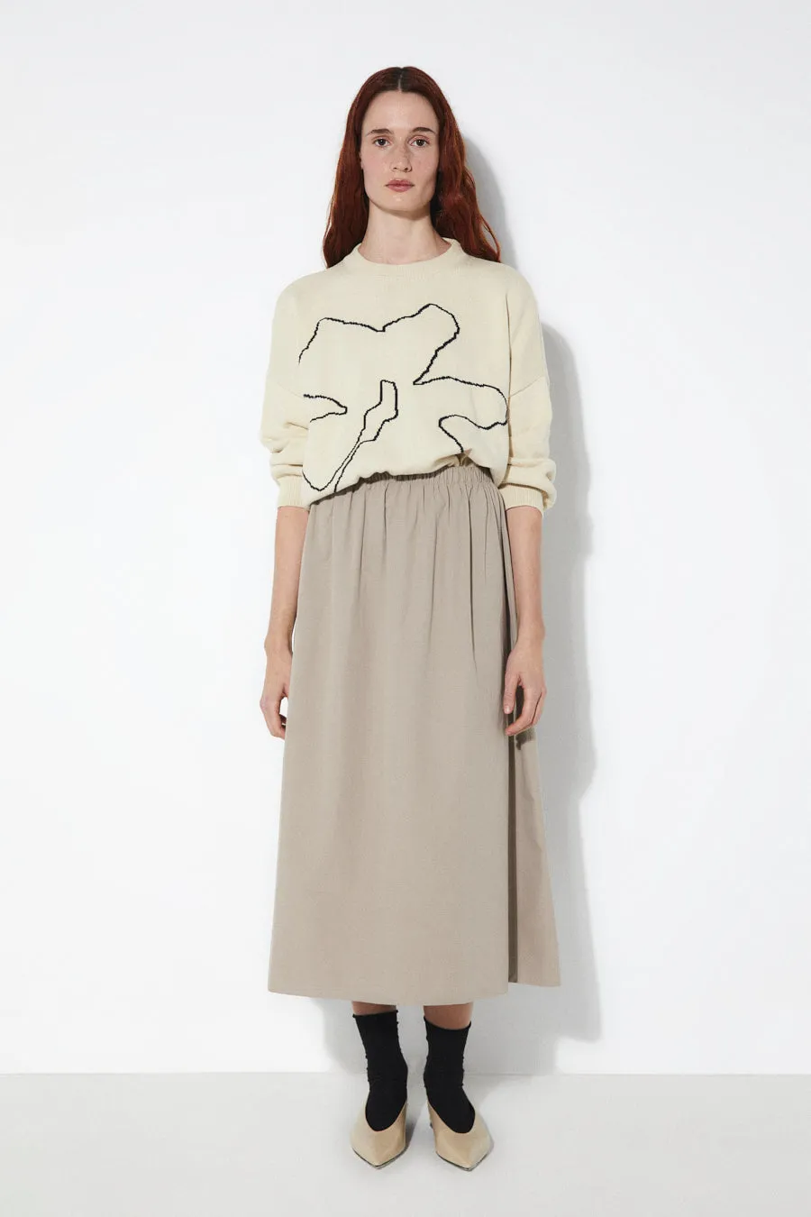 Fisher Skirt - Grey sold by Rita Row