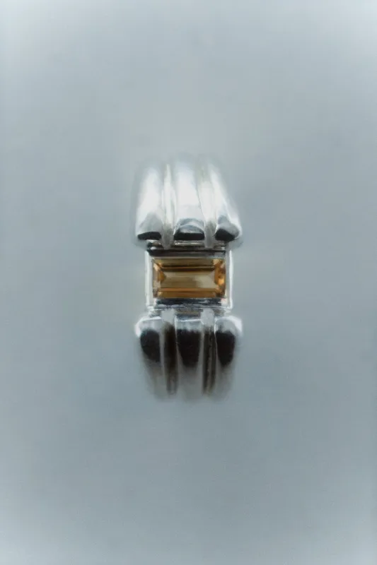 'Anillo de 3' Sterling Silver Ring - Leily Khabiri Jewellery sold by Rita Row