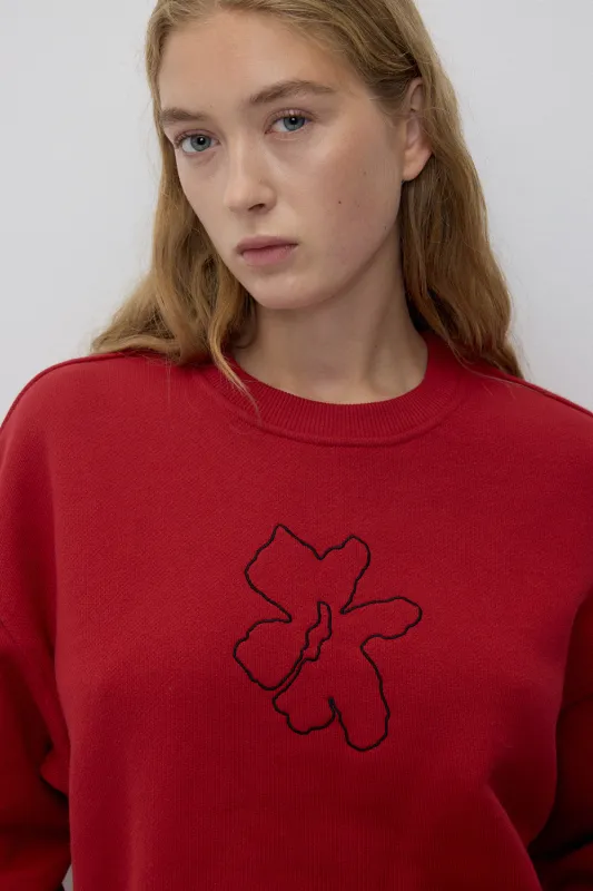 Beverly Sweatshirt - Red sold by Rita Row