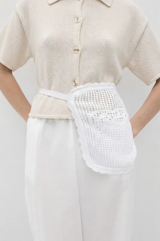 Rosie Waist Apron - White sold by Rita Row