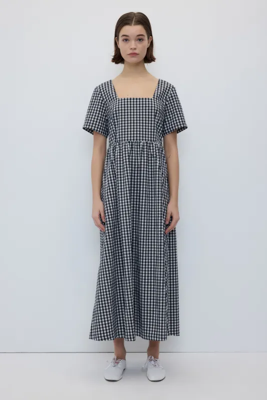 Chrissie Dress - Black Gingham made by Rita Row